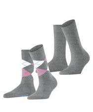 Falke Burlington 2-paar everyday dames sokken katoen