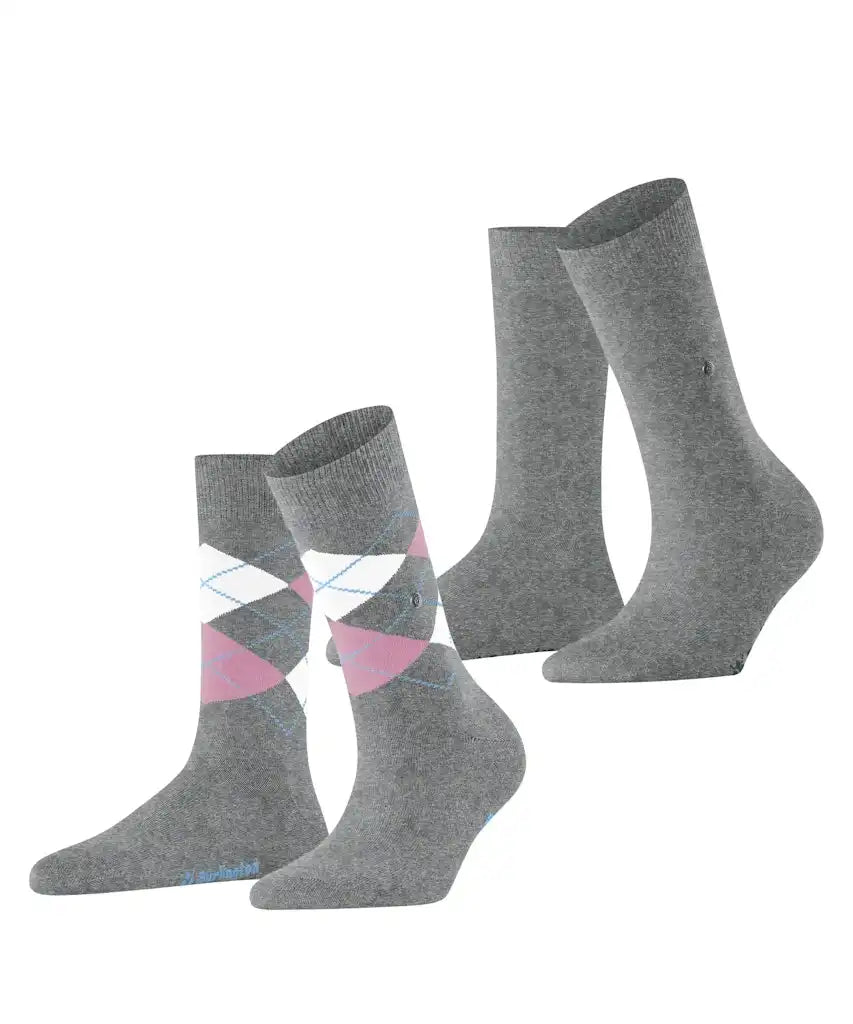 Falke Burlington 2-paar everyday dames sokken katoen
