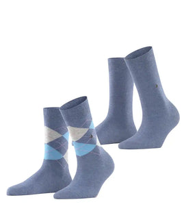 Falke Burlington 2-paar everyday dames sokken katoen