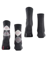 Falke Burlington 2-paar everyday dames sokken katoen