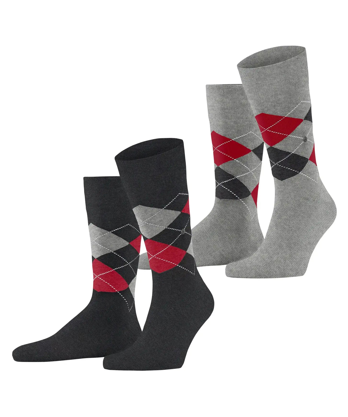 Falke Burlington 2-paar Everyday heren sokken - Argyle