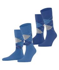 Falke Burlington 2-paar Everyday heren sokken - Argyle