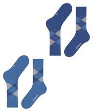 Falke Burlington 2-paar Everyday heren sokken - Argyle
