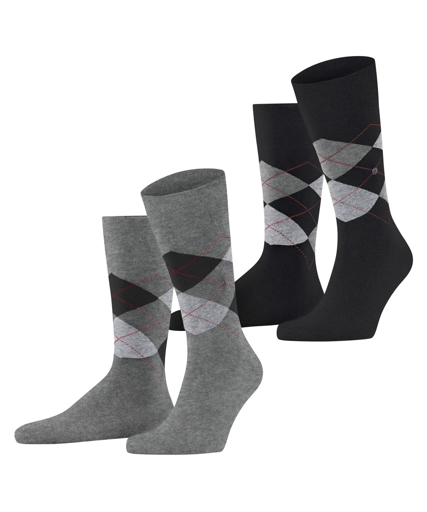 Falke Burlington 2-paar Everyday heren sokken - Argyle