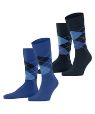 Falke Burlington 2-paar Everyday heren sokken - Argyle