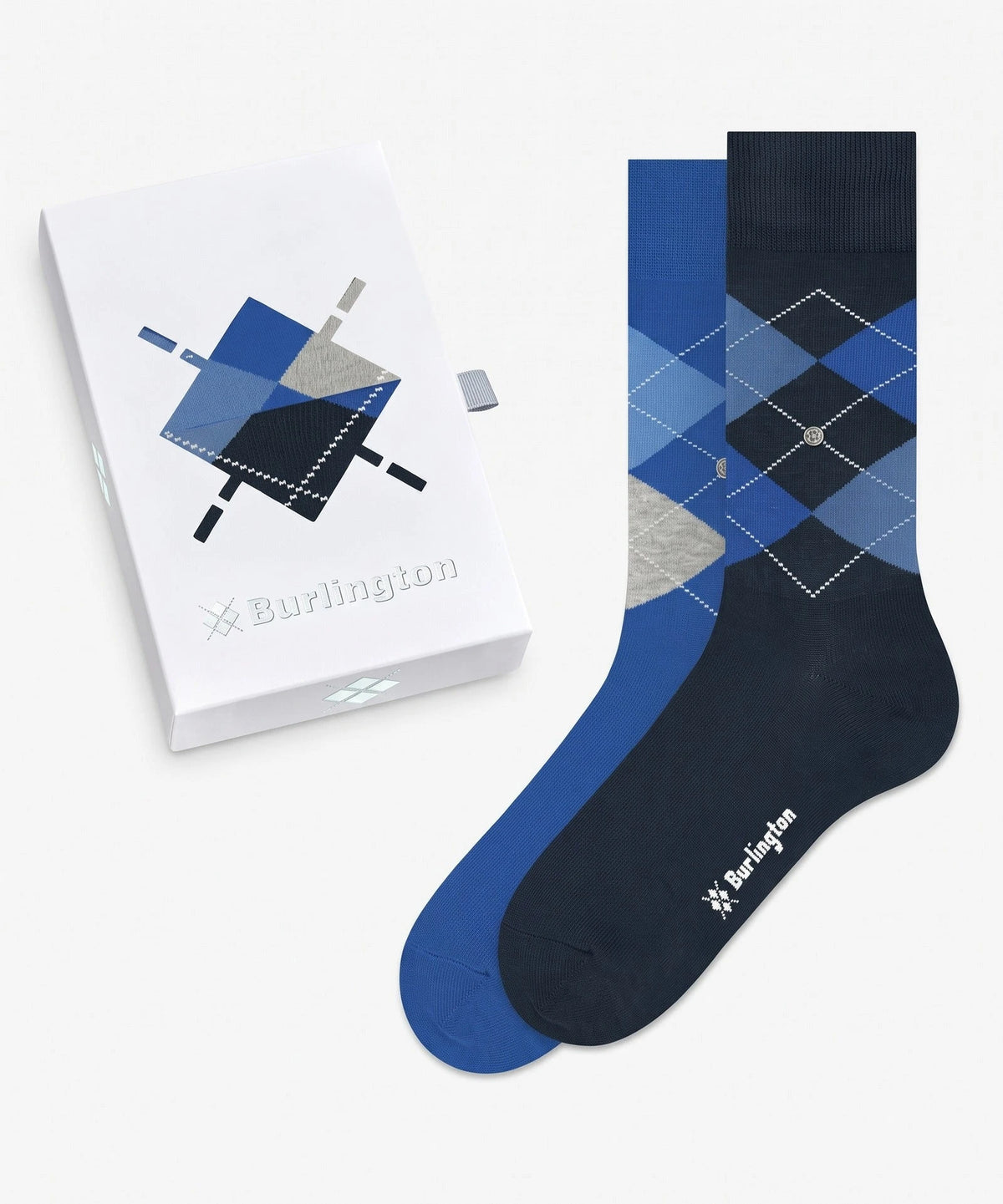 Falke Burlington 2-paar heren sokken - Cadeau verpakking - Gift Box
