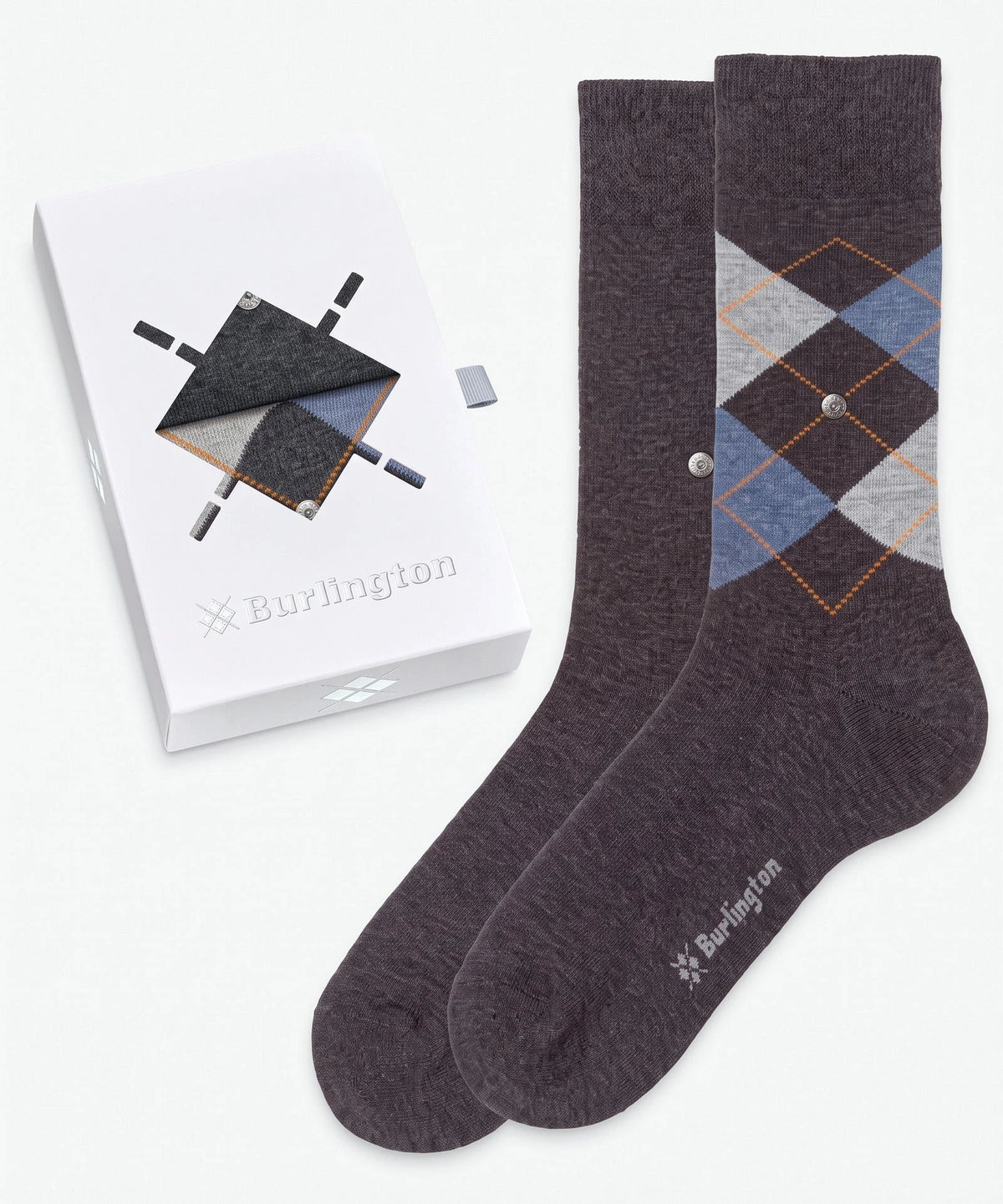 Falke Burlington 2-paar heren sokken - Cadeau verpakking - Gift Box