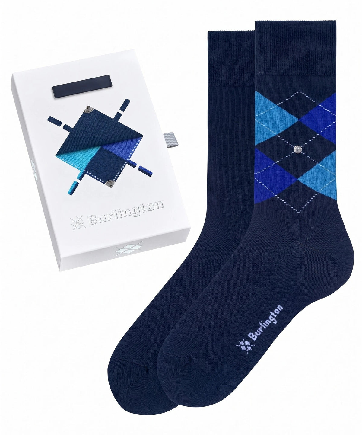 Falke Burlington 2-paar heren sokken - Cadeau verpakking - Gift Box