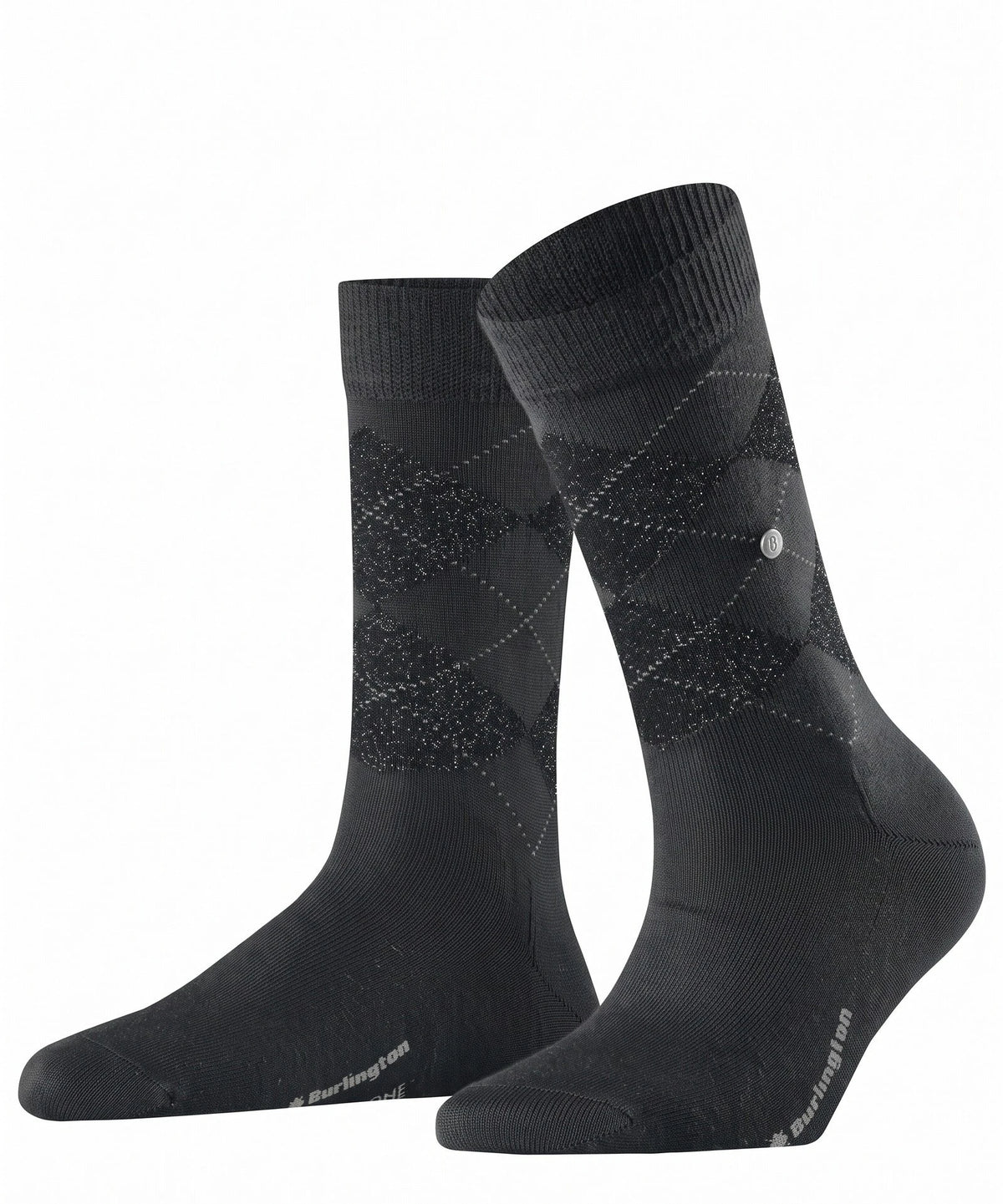 Falke Burlington Wollen dames Lurex glitter sokken - Marylebone