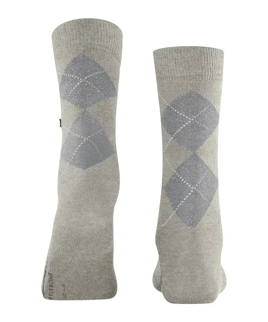 Falke Burlington Wollen dames Lurex glitter sokken - Marylebone