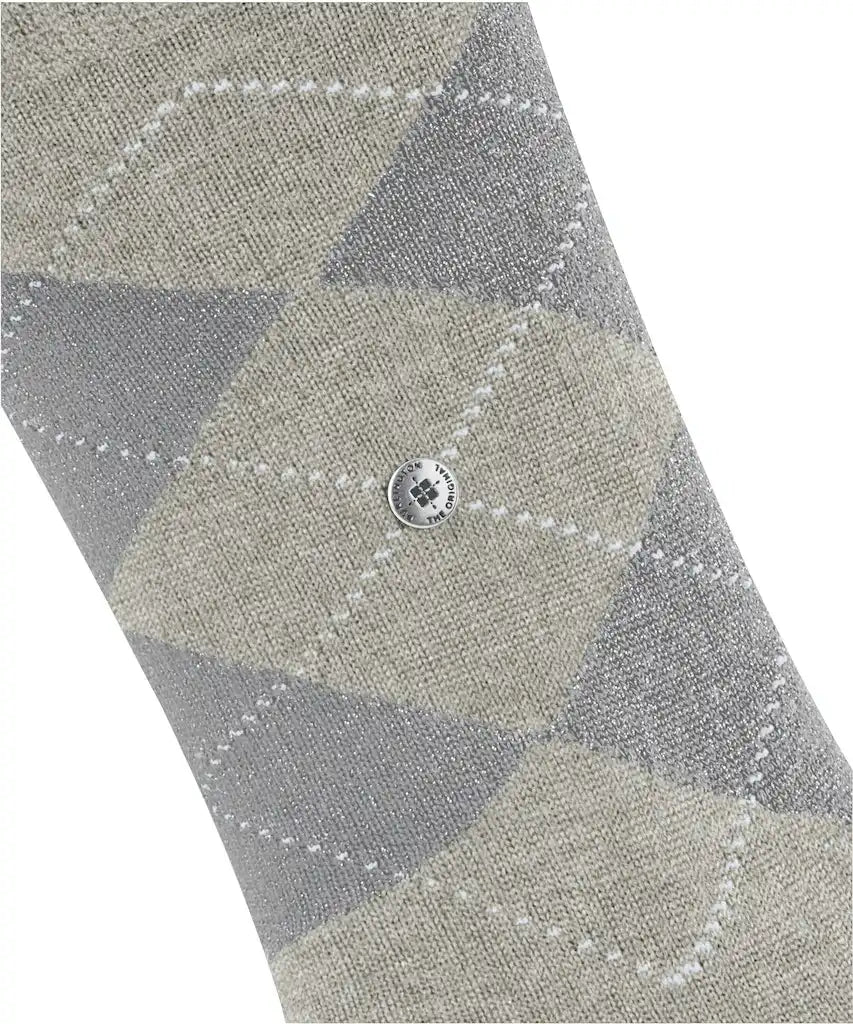 Falke Burlington Wollen dames Lurex glitter sokken - Marylebone