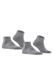 Falke FALKE 2-paar Happy heren sneaker/quarter sokken