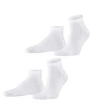 Falke FALKE 2-paar Happy heren sneaker/quarter sokken