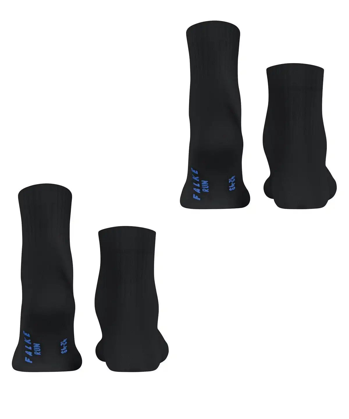 Falke FALKE 2-paar Run ribbel korte sokken