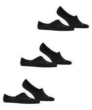 Falke FALKE 3-paar Step High - heren footies met anti slip - Kousenvoetjes