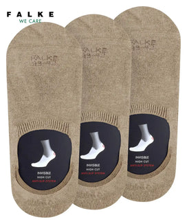 Falke FALKE 3-paar Step High - heren footies met anti slip - Kousenvoetjes
