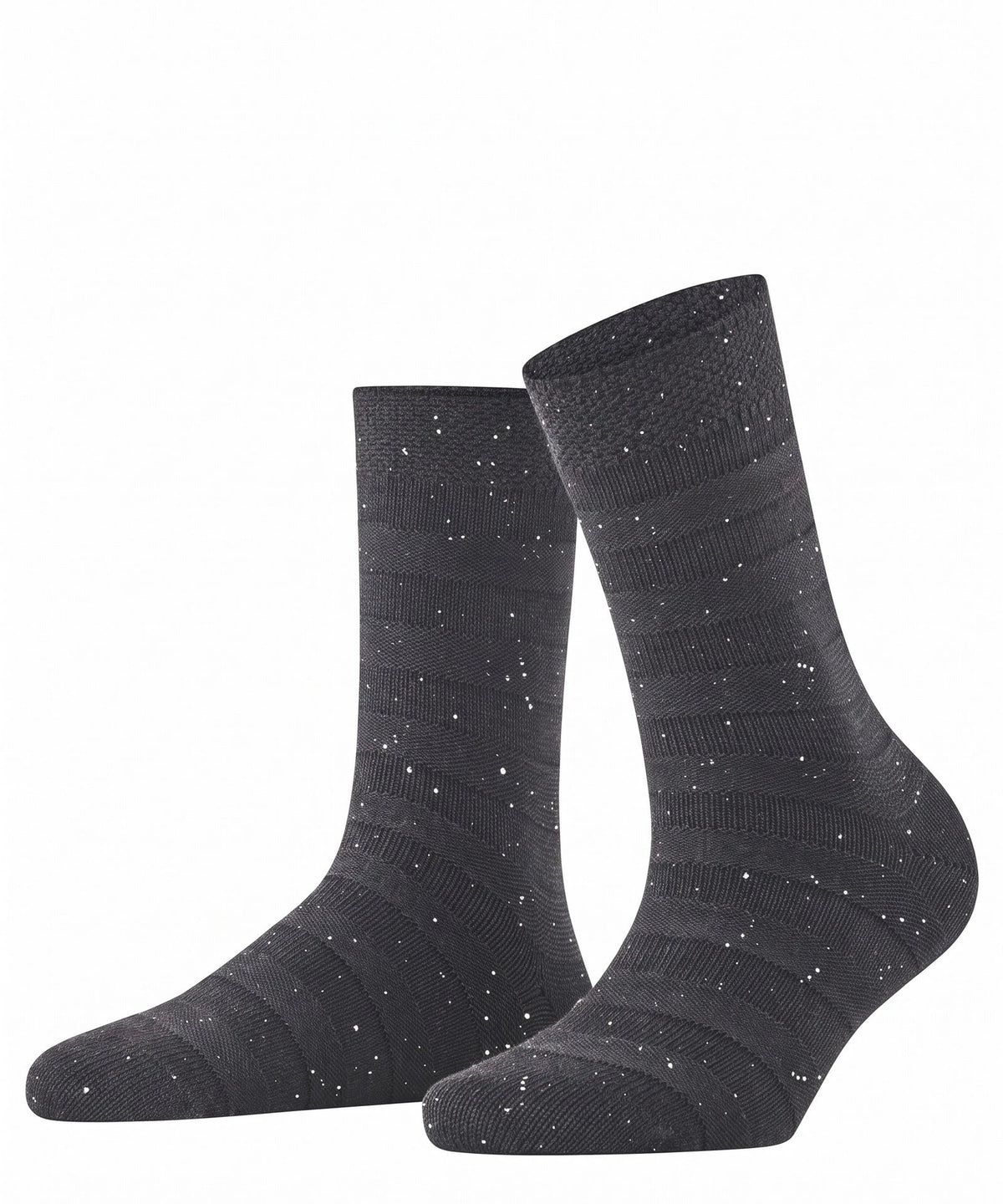 Zwart | voor | Vooraanzicht, zwart – FALKE Soft Merino wollen dames sokken - Special