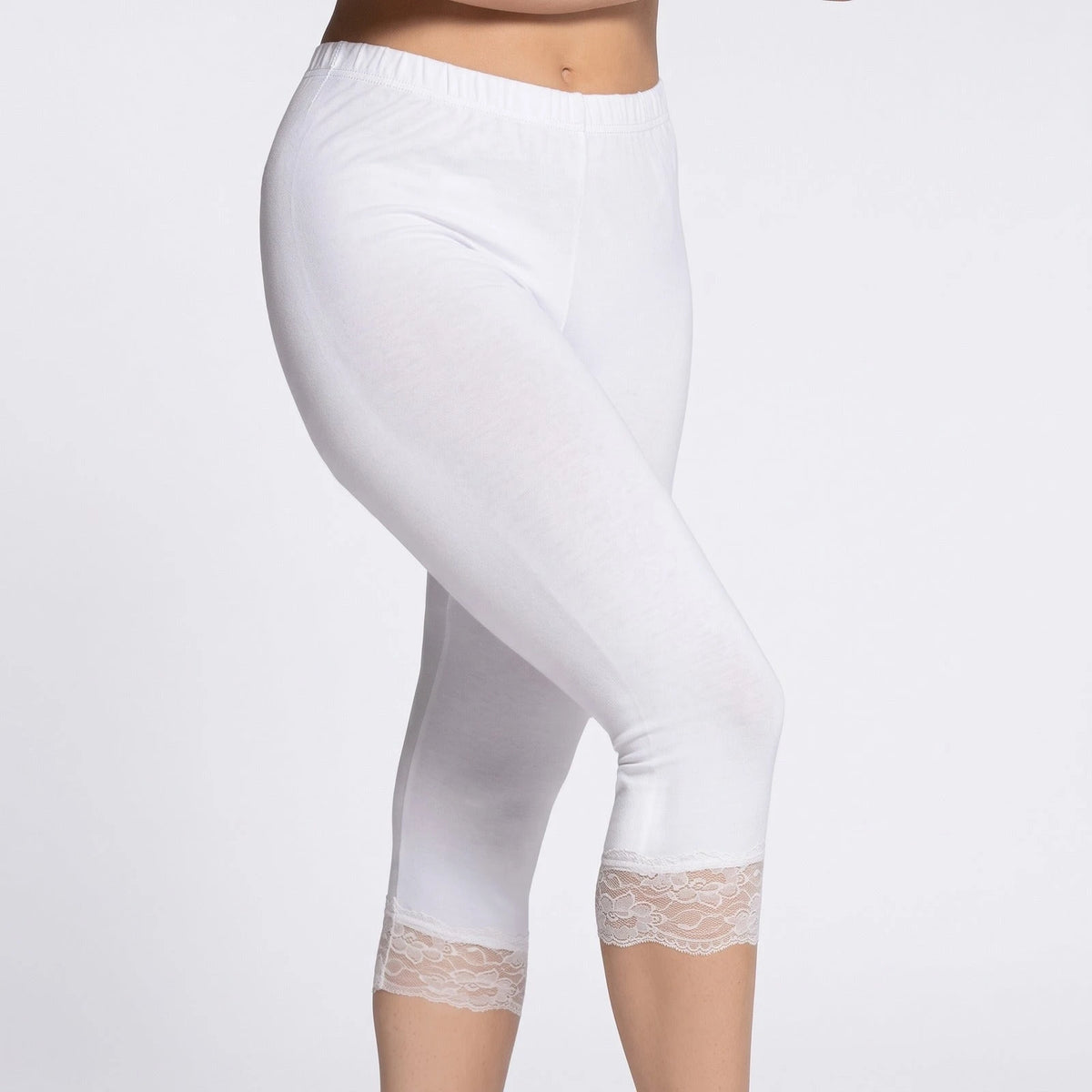 Fine Woman dames driekwart legging met kant