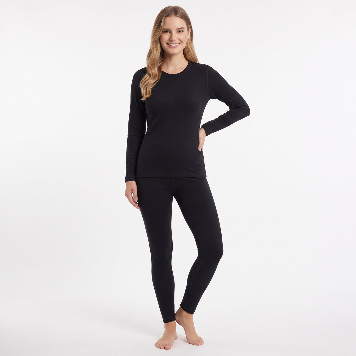 Gaubert dames wollen thermoset shirt en broek - Merino