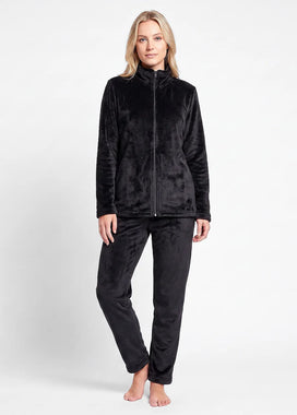 Gaubert dames huispak Fleece met rits - Loungeset