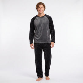 Gaubert heren pyjama coral fleece - Raglan
