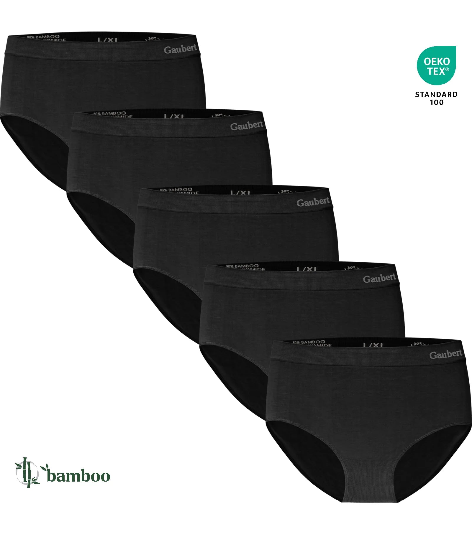 Gaubert 6-pak bamboe heup slips dames