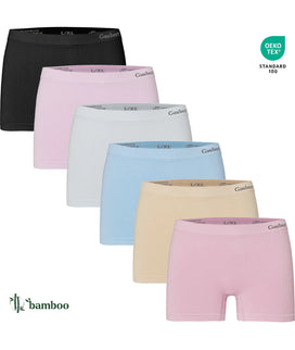 Gaubert 6-pak bamboe dames boxershorts
