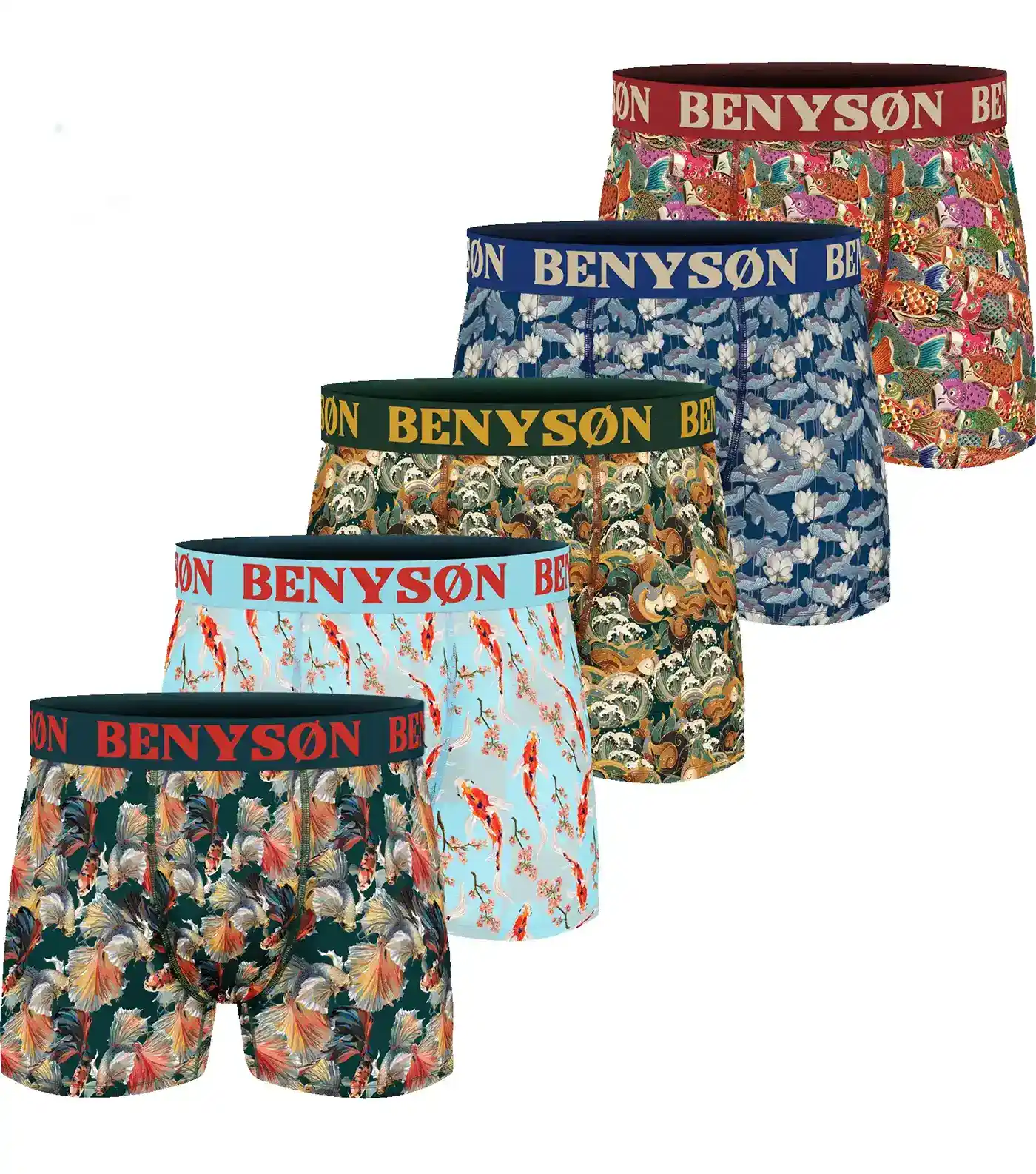 Holland underwear Benyson 5-pack - Heren boxershorts Viscose  - Autumn