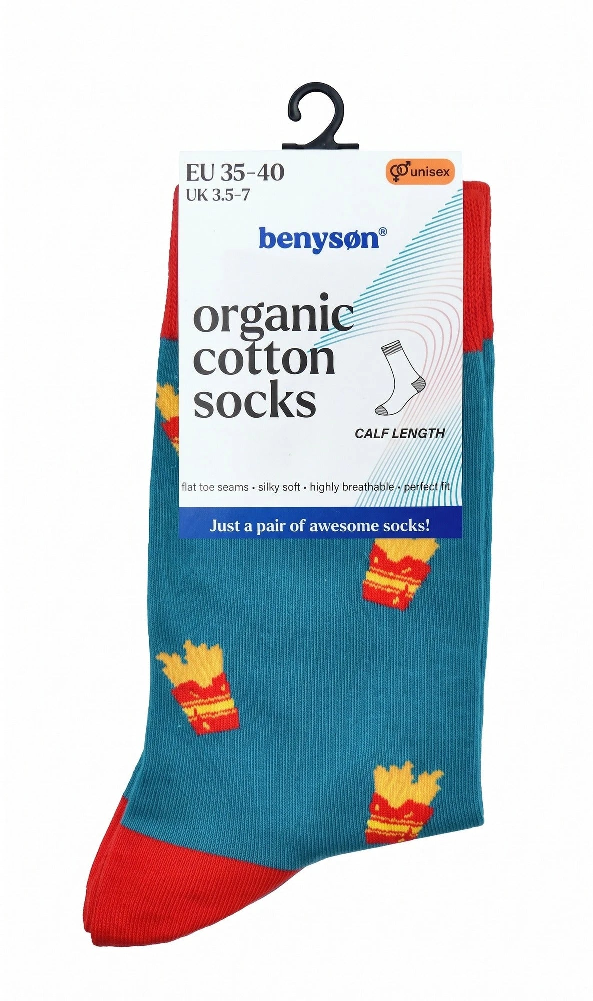 Holland underwear Benyson Sokken Frietjes - Organisch katoen 1- Paar