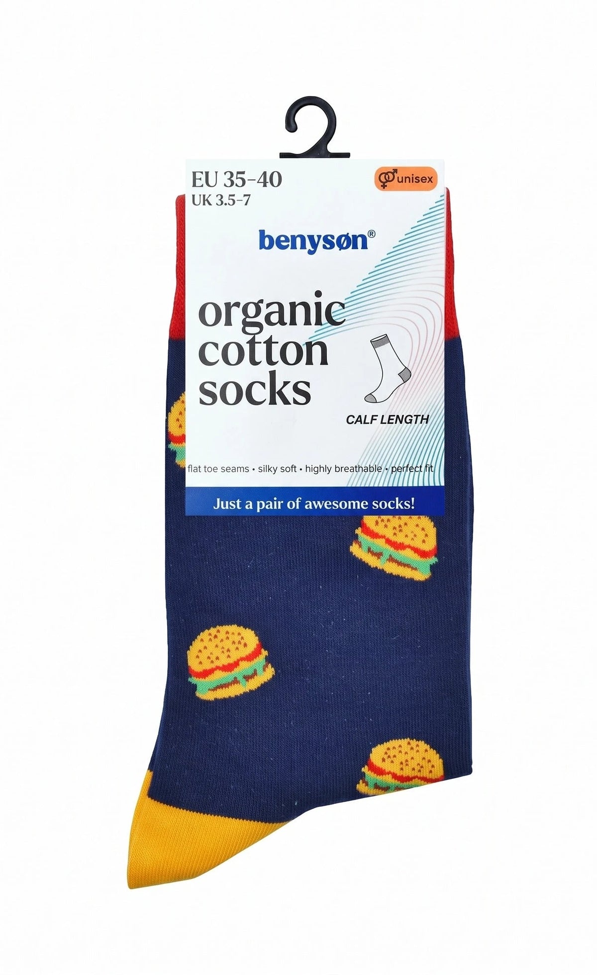 Holland underwear Benyson Sokken Hamburger - Organisch katoen 1- Paar