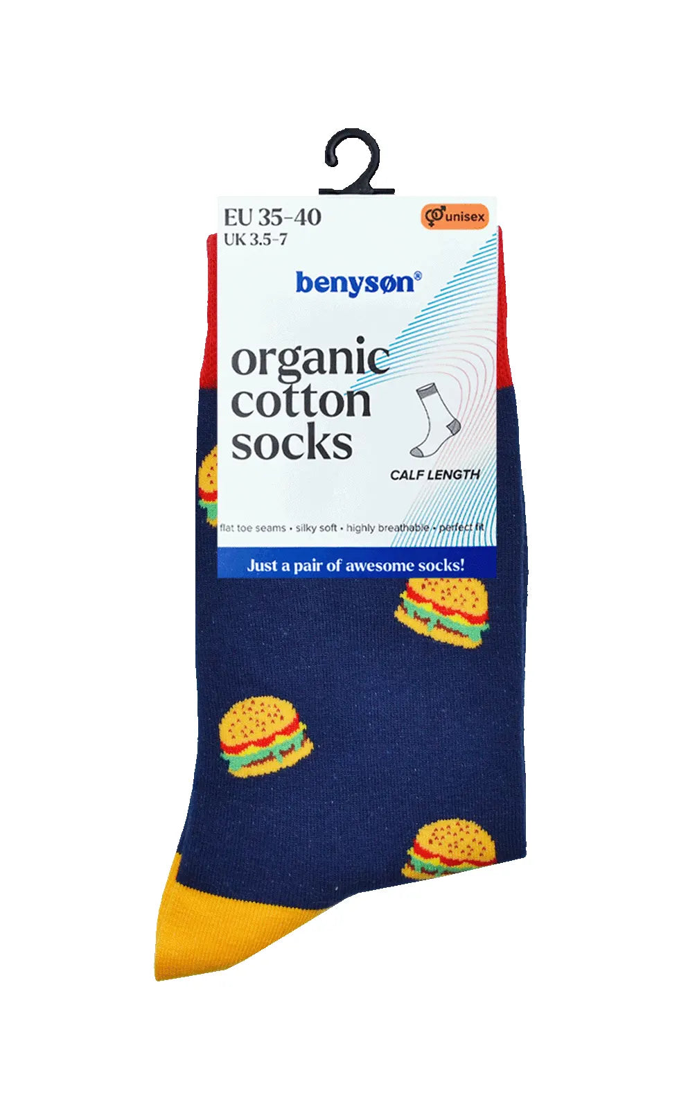 Holland underwear Benyson Sokken Hamburger - Organisch katoen 1- Paar
