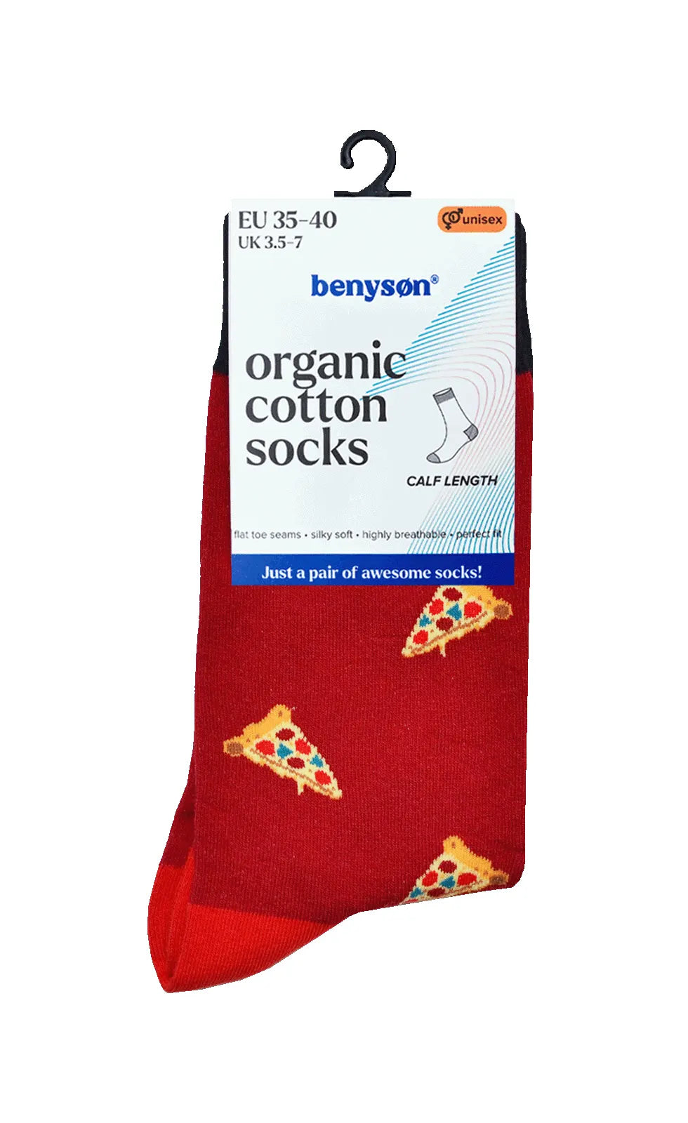 Holland underwear Benyson Sokken Pizza - Organisch katoen 1- Paar