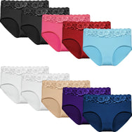 Holland underwear Fine Woman 10-pak dames taille slip kant - Katoen