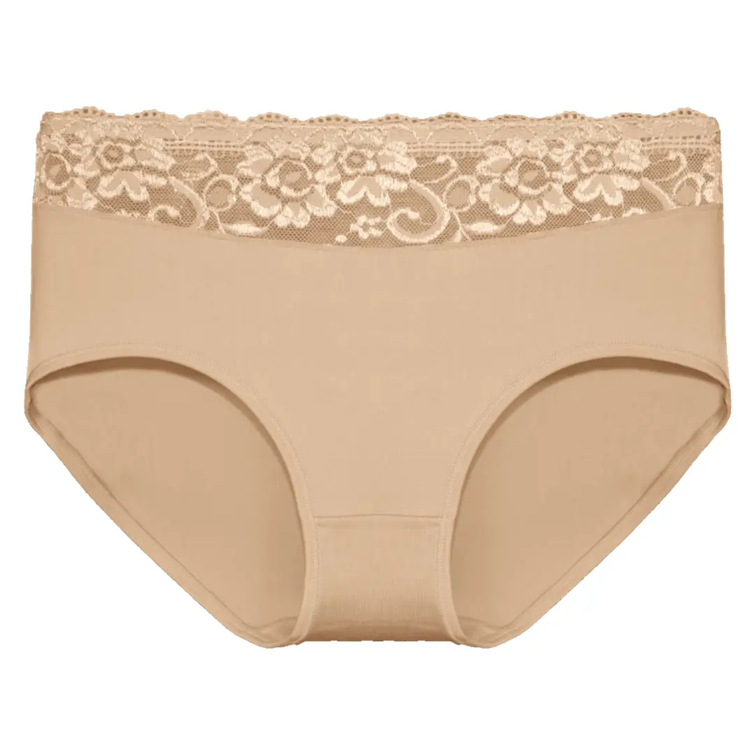 Holland underwear Fine Woman 10-pak dames taille slip kant - Katoen