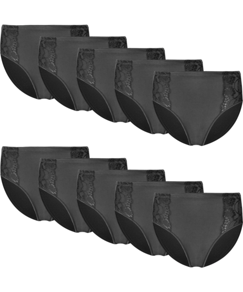 Holland underwear Fine Woman 9-pak dames slip kant - 9039