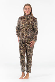 Holland underwear Gaubert dames Huispak Fleece - Pyjama Panter