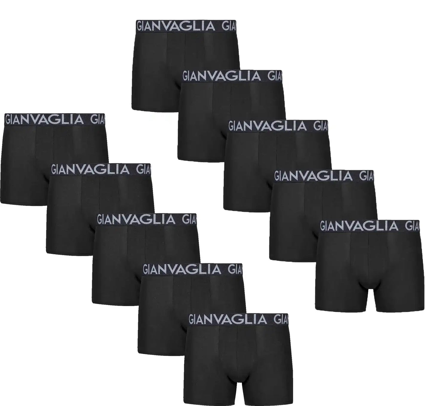 Holland underwear Gianvaglia 10-pack Heren boxershort katoen - Zwart