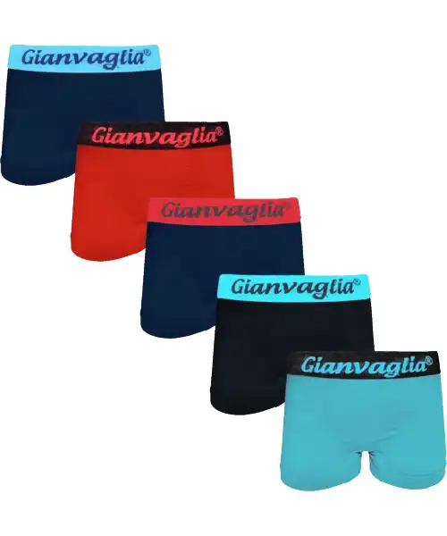 Holland underwear Gianvaglia 10-Pack jongens boxershorts - Blauw/Rood