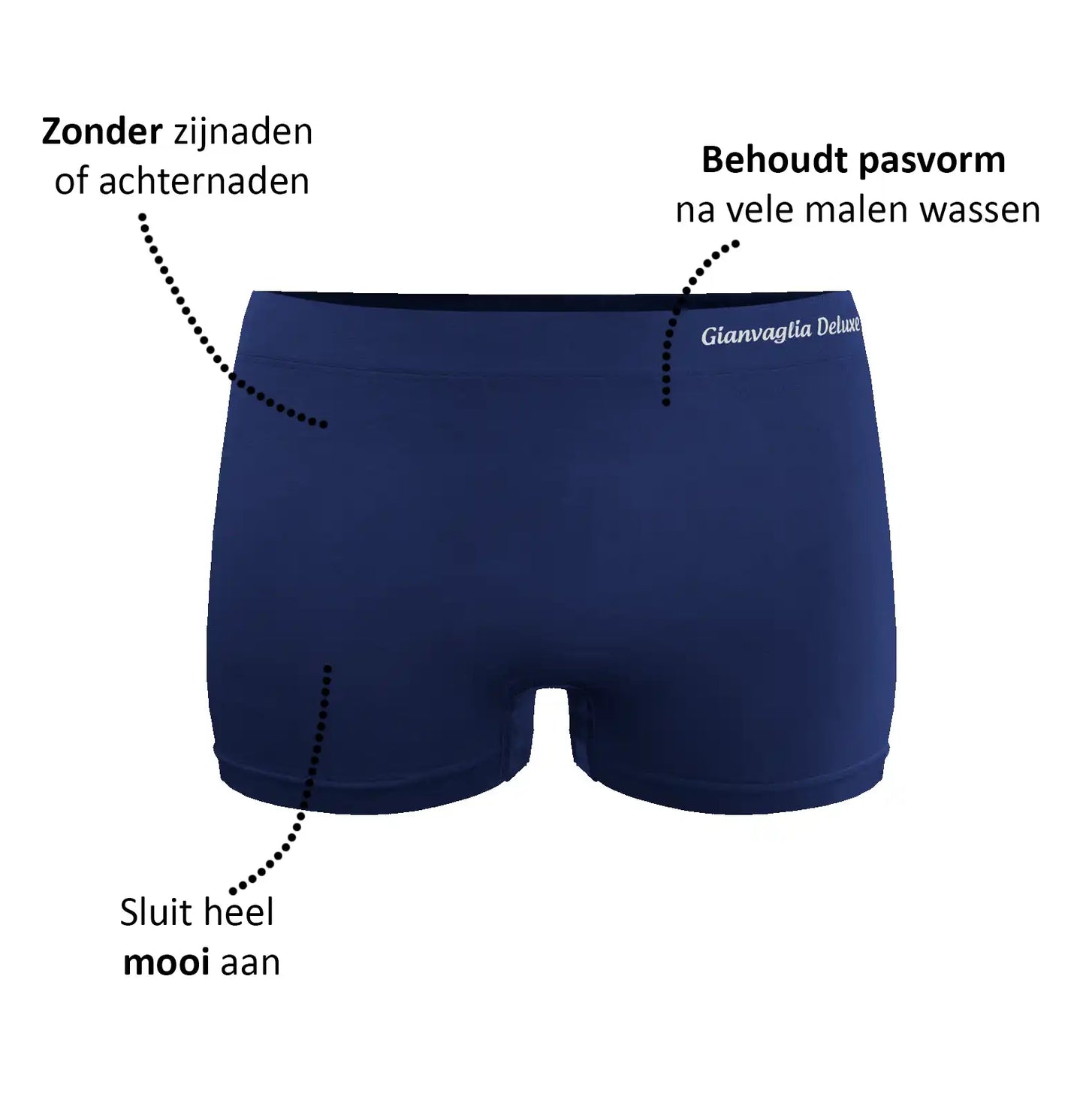 Holland underwear Gianvaglia 12-pak Naadloze dames boxershorts - Seamless