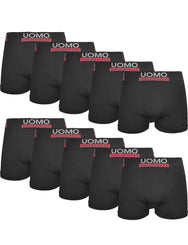 Holland underwear Uomo 10-Pack Heren Boxershort microfiber - Uni Black