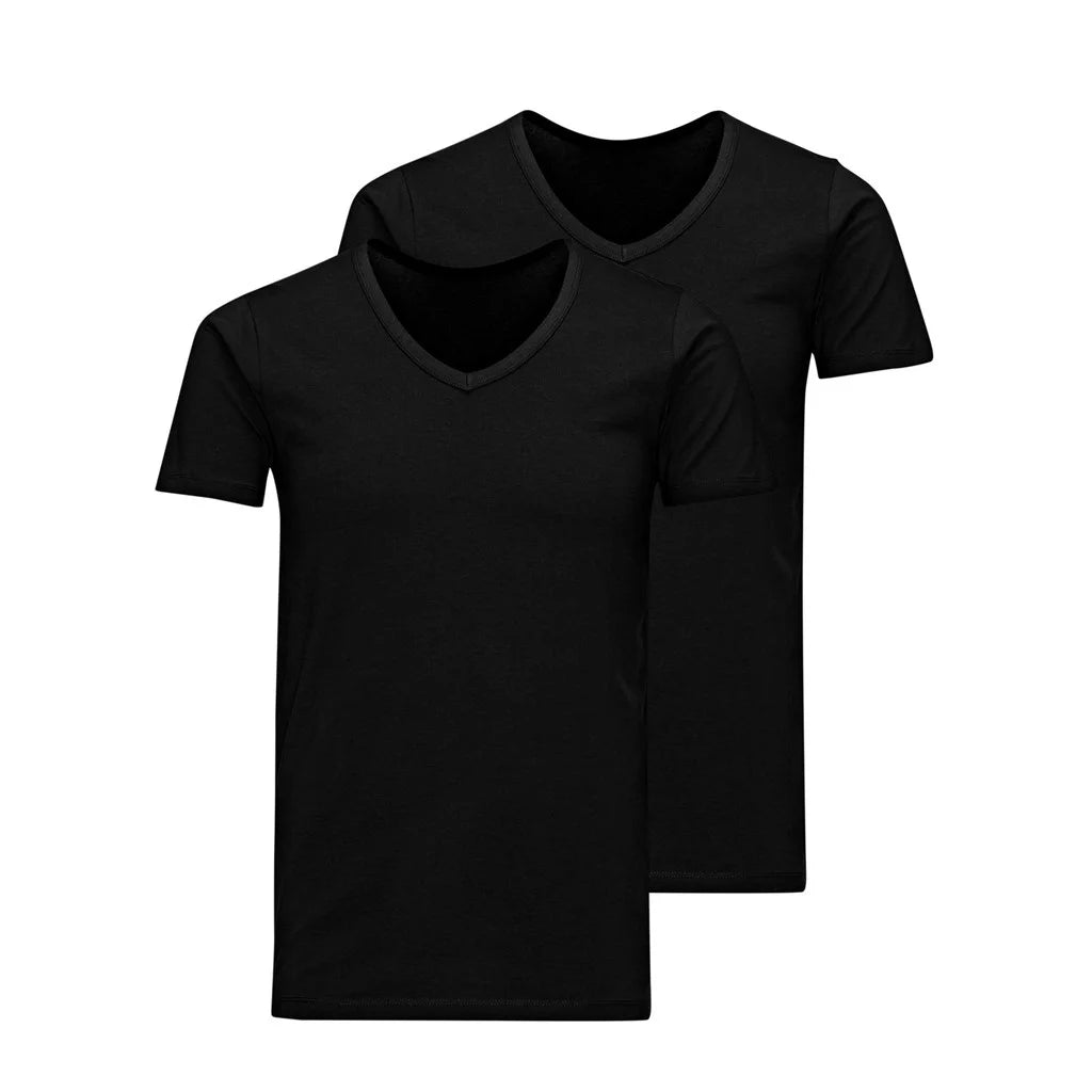Jack & Jones Jack & Jones 2-pack heren ondershirts V-hals
