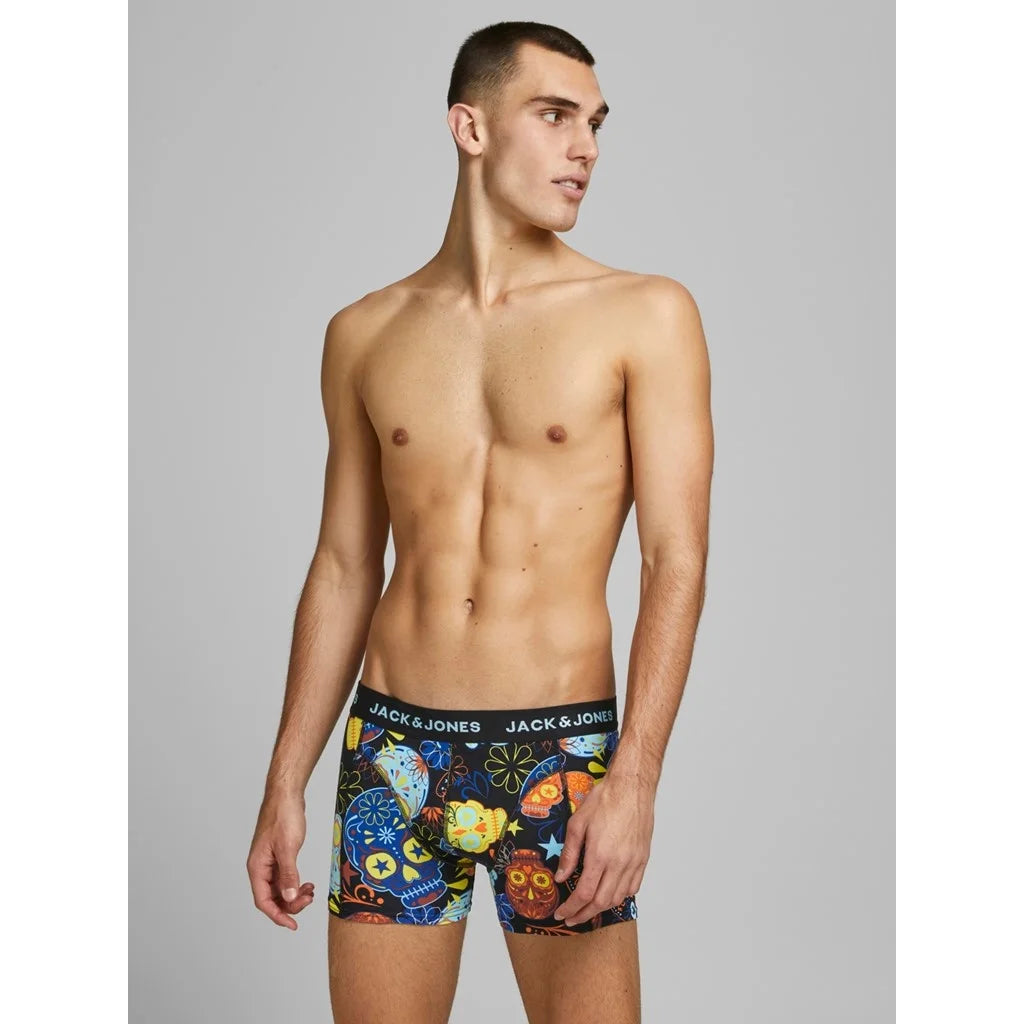 Jack & Jones Jack & Jones 3-Pack heren boxershort - Skull Black/Black