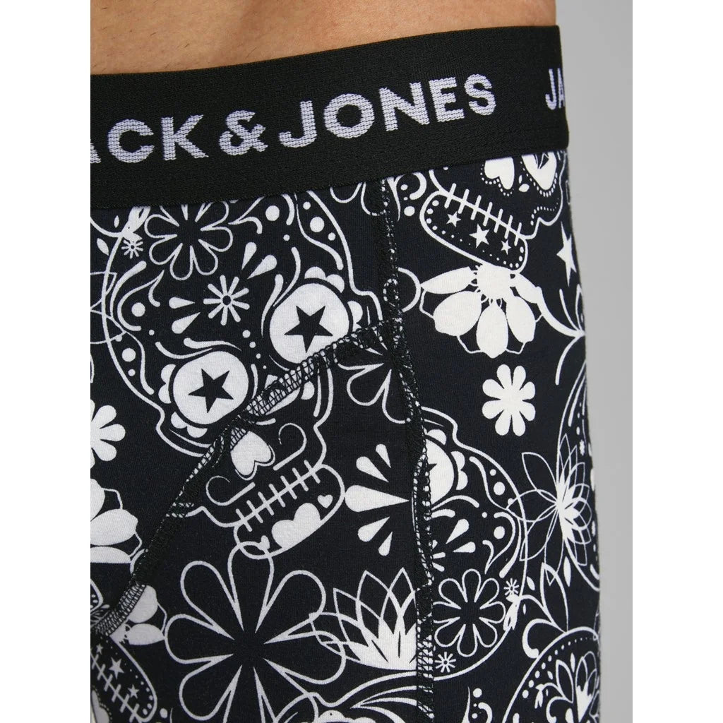 Jack & Jones Jack & Jones 3-Pack heren boxershort - Skull Black/Black