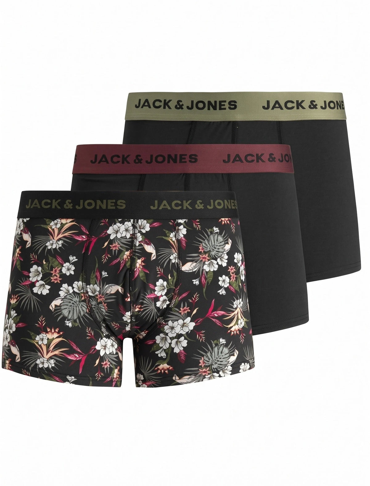 Jack & Jones Jack & Jones 3-Pack heren boxershorts - Microfiber - Jac Flower