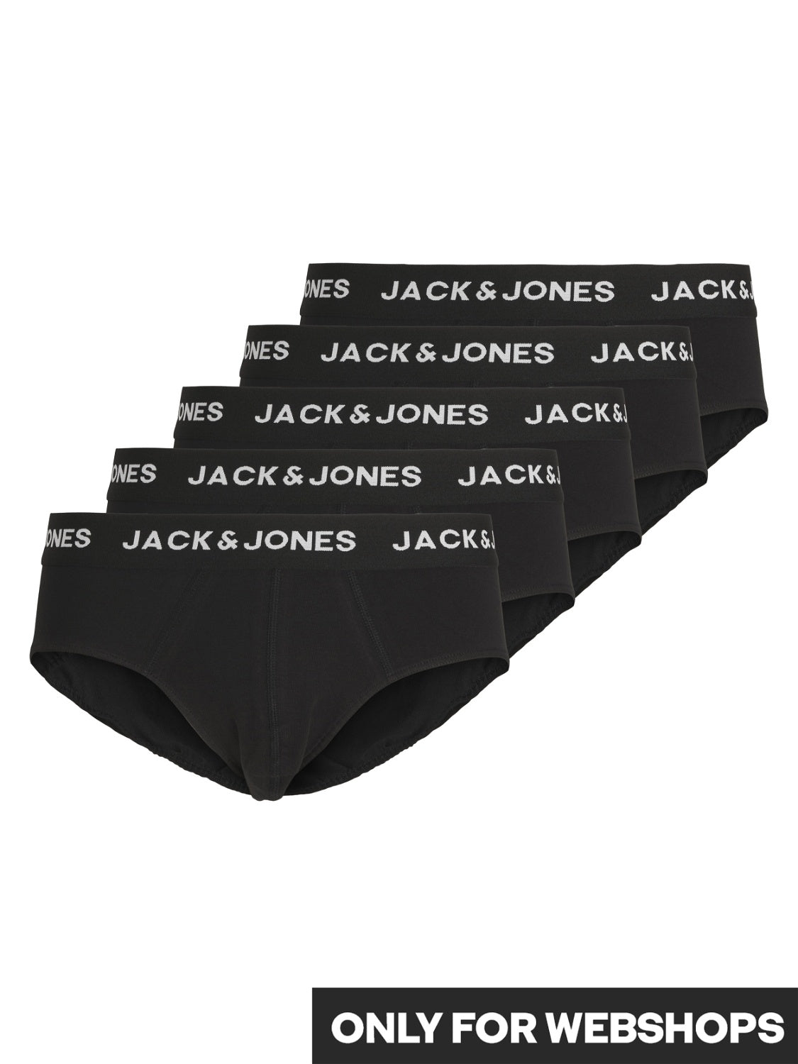 Jack & Jones Jack & Jones 5-pack heren briefs - Zwart