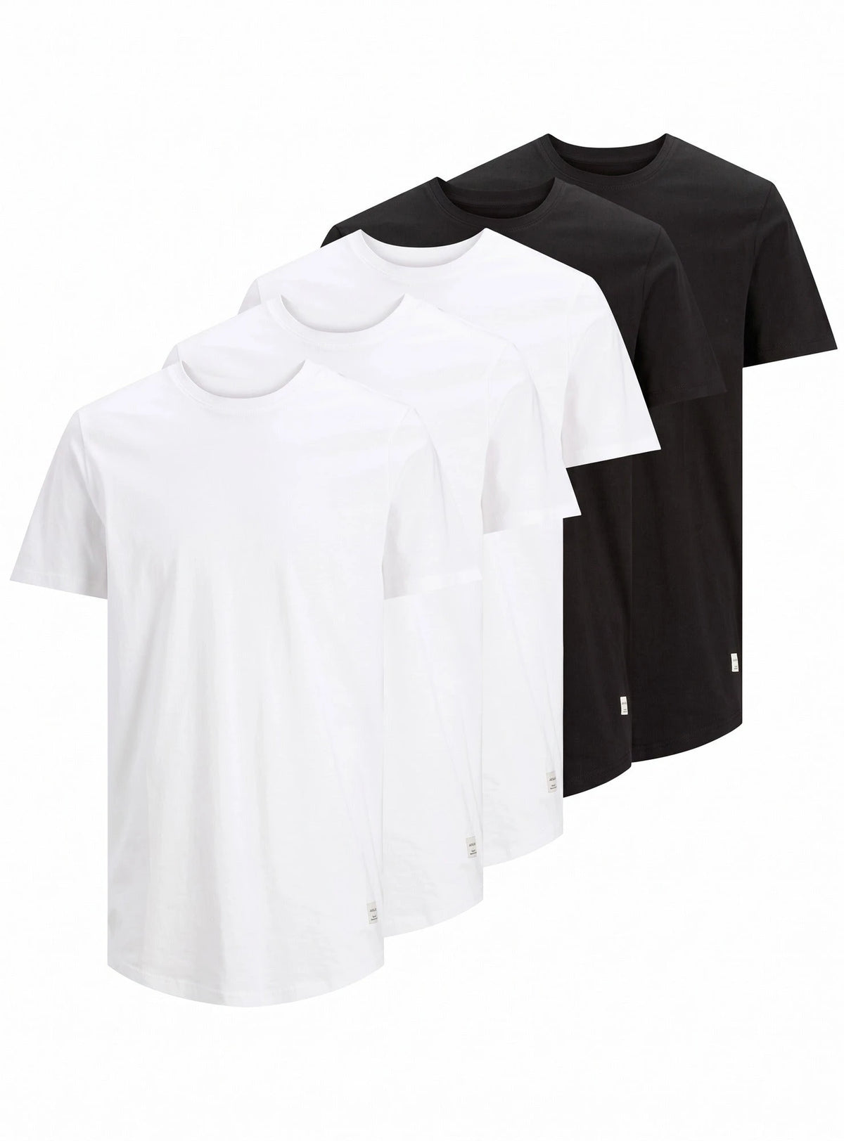 Jack & Jones Jack & Jones 5-pack heren T-shirts - ronde hals kleur