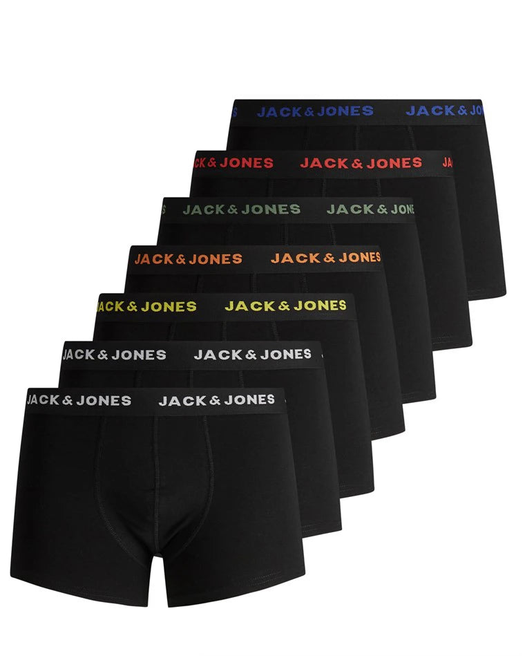 Jack & Jones Jack & Jones 7-Pack heren boxershort - Black