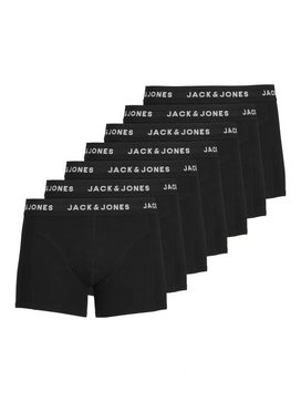 Jack & Jones Jack & Jones 7-Pack heren boxershort - Uni Black