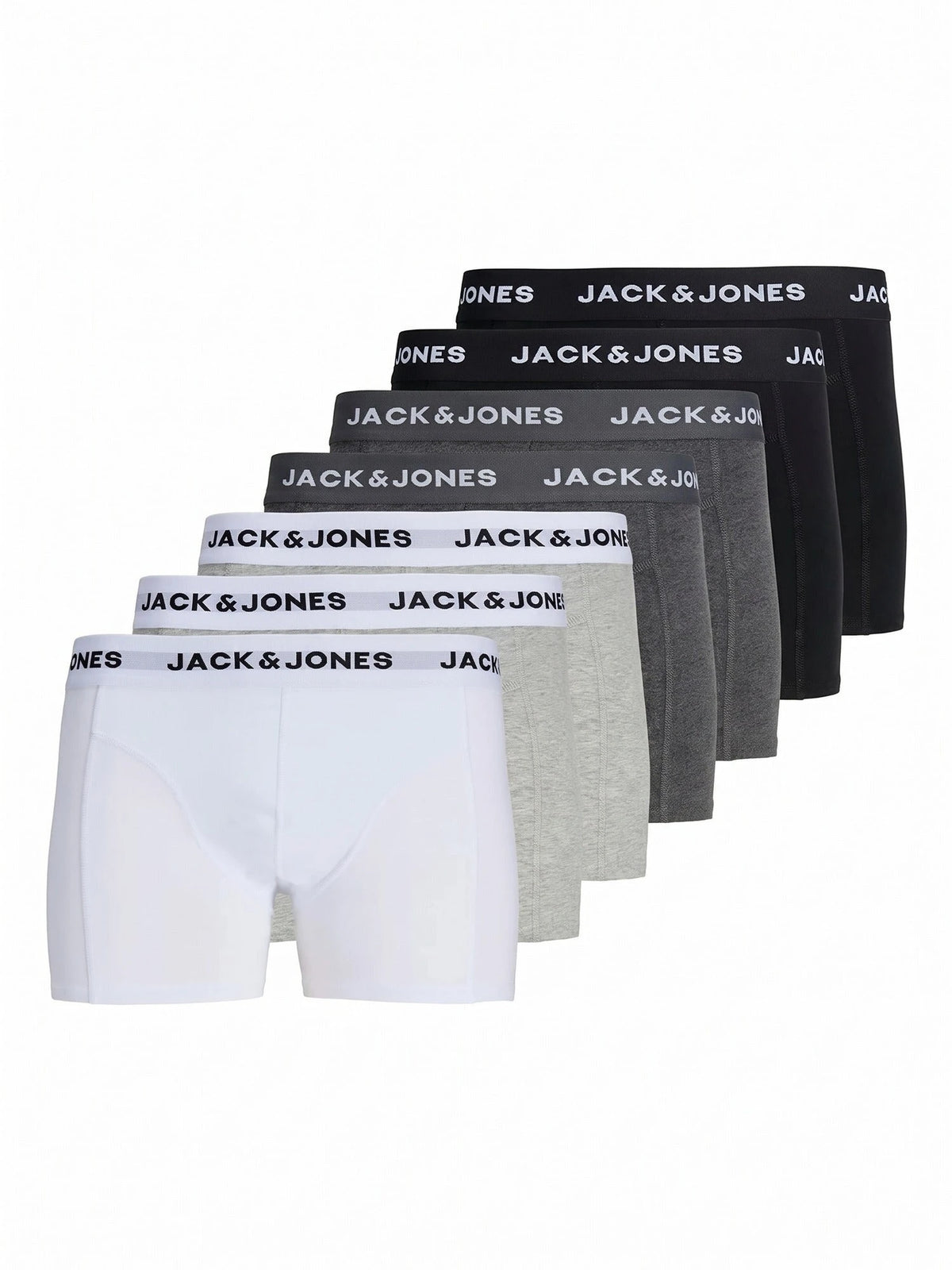 Jack & Jones Jack & Jones 7-Pack heren boxershort - Uni Black