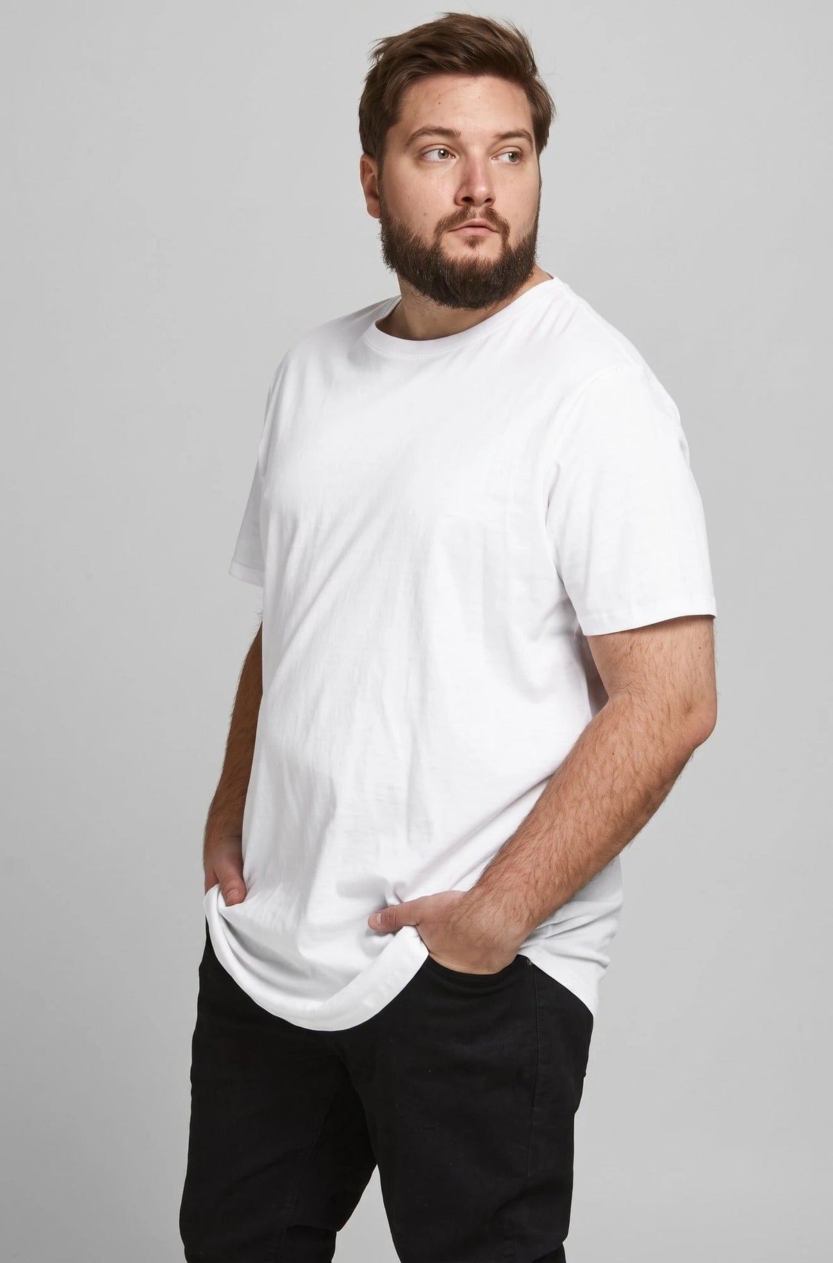 Jack & Jones Jack & Jones grote maat heren T-shirt - ronde hals